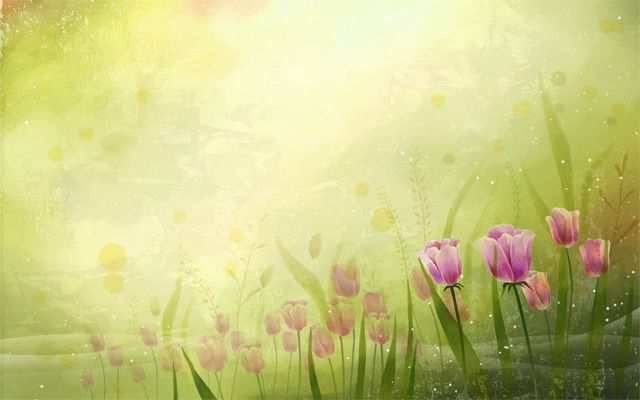 Spring Desktop Wallpaper Vector art flowers