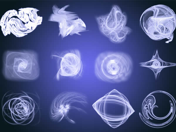 abstract fractal geometrical photoshop brushes free