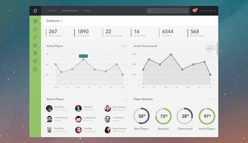 Sketch App dashboard admin template ui free
