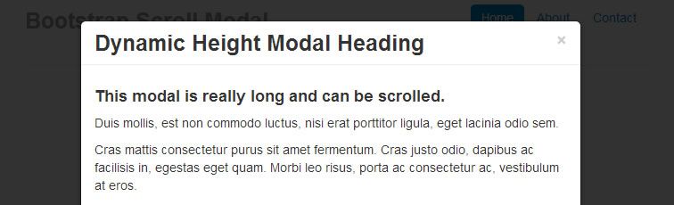 modification Bootstrap Modal plugin unlimited modal height full page scrolling