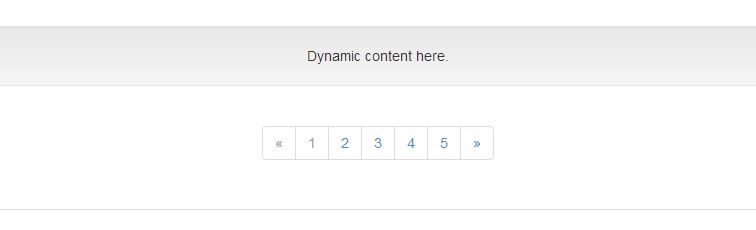 jQuery plugin create dynamic pagination Bootstrap