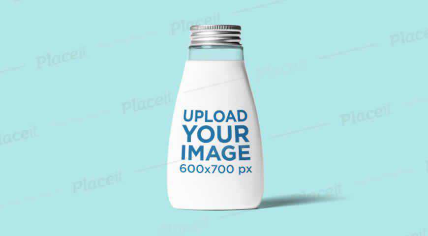 Glass Bottle Photoshop PSD Mockup Template