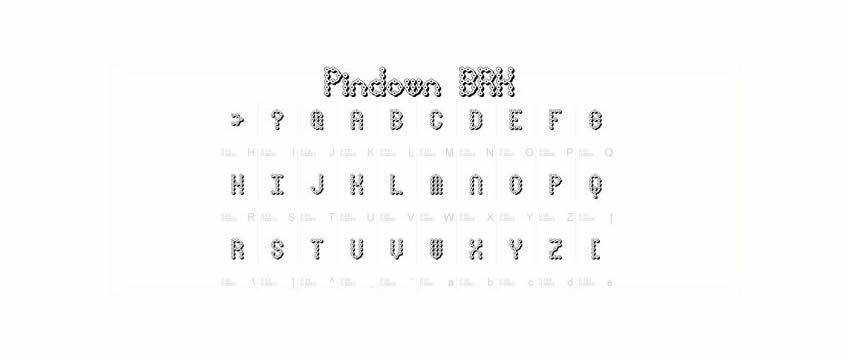 Pin Down X-BRK Chunky 3d Free Font