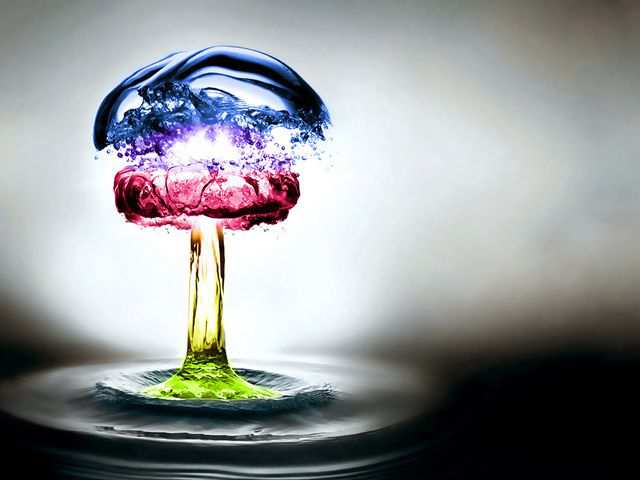 Color Spectrum Bright Desktop Wallpaper Colored Water Explosion