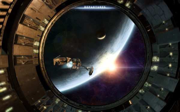 space wallpaper Departures