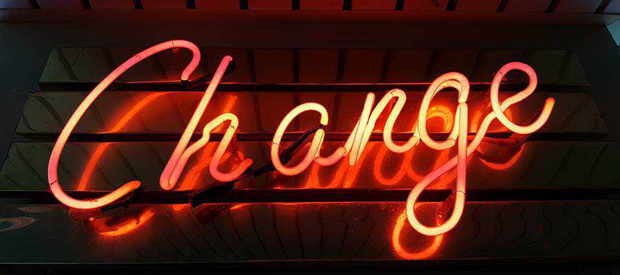 A neon sign.