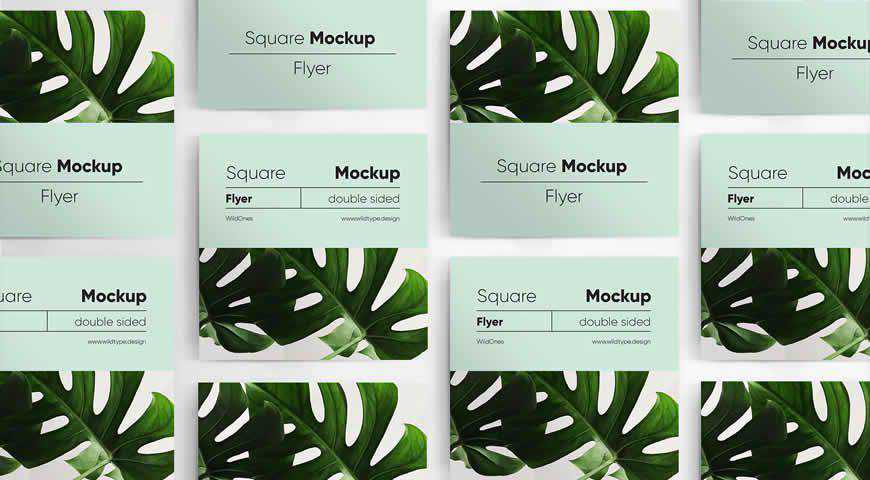 Square Flyer Photoshop PSD Mockup Template