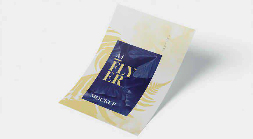 A4 Flyer Photoshop PSD Mockup Template