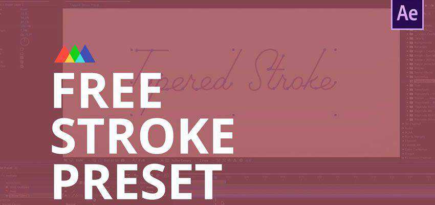 Tapered Stroke Preset for After Effects