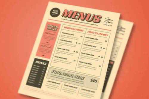 15+ Best Free Restaurant Menu Templates for Photoshop & Illustrator