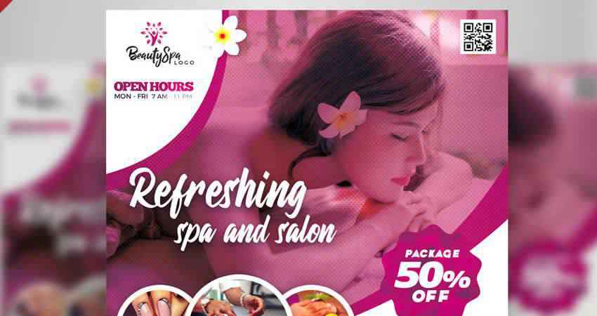 Health Spa & Wellness Flyer Template Photoshop PSD