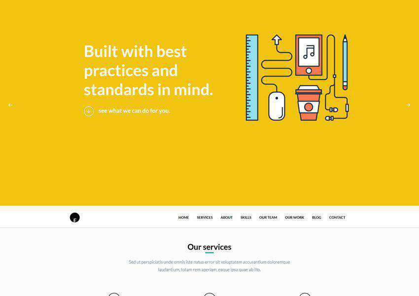 OneEngine One-Page free wordpress theme wp responsive landing page business