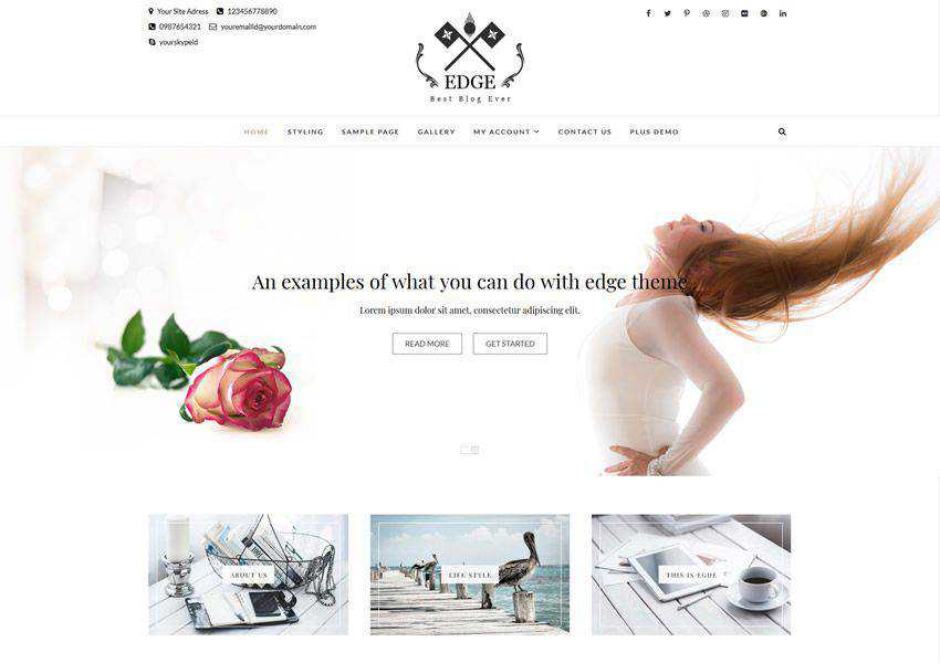 Edge free wordpress theme wp responsive magazine news blog