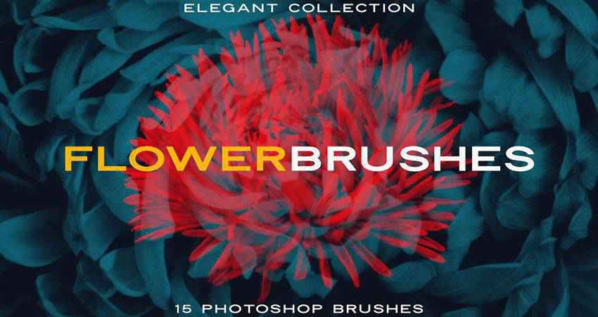 Elegant Flower  free photoshop nature brush sets