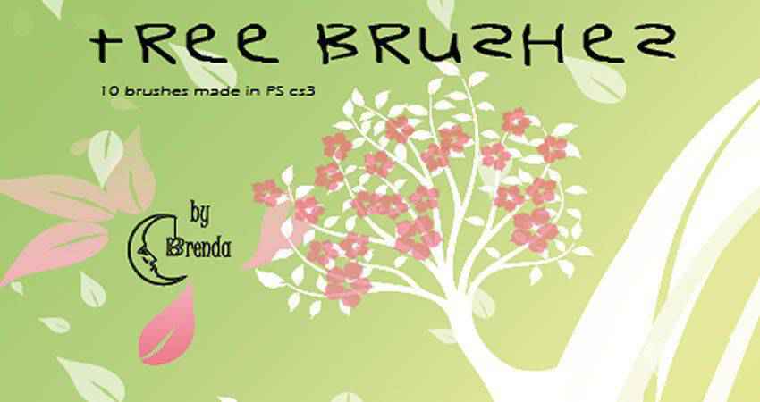 tree free photoshop nature brush sets