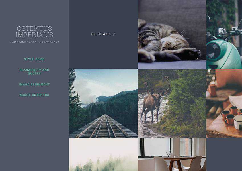 Ostentus free wordpress theme wp responsive creative designer agency portfolio camera