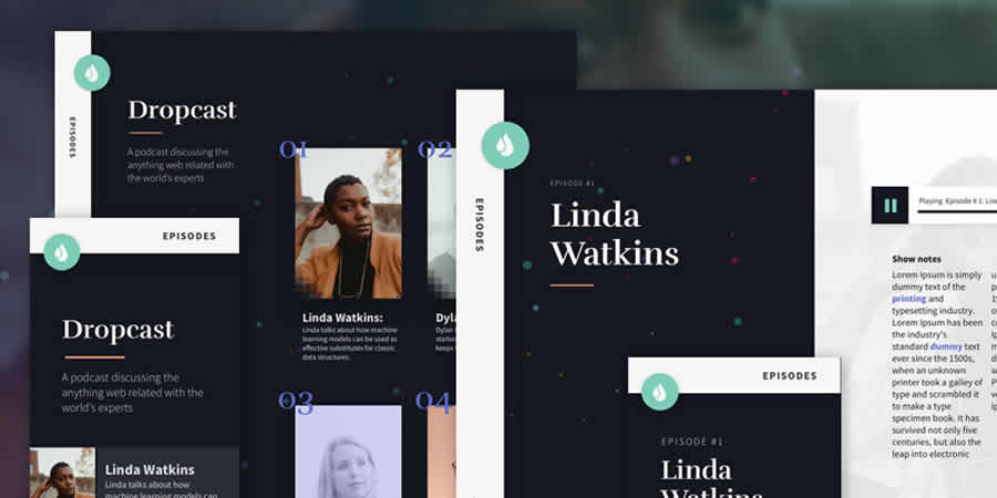 Dropcast HTML Free Responsive HTML CSS Web Template