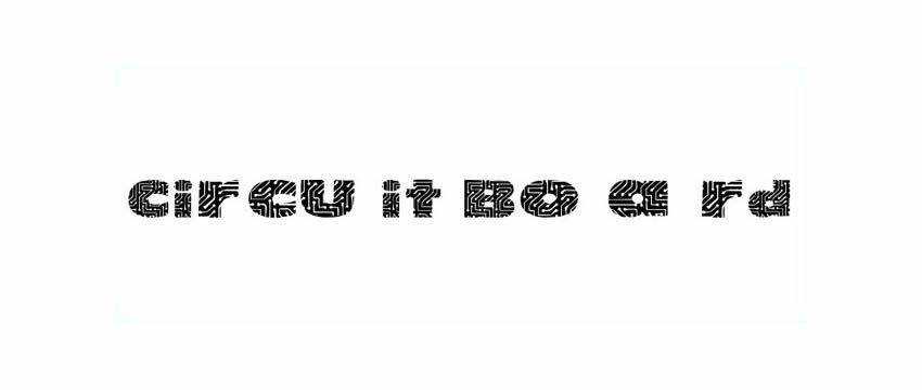 Circuit Board Fonts sci-fi fonts download