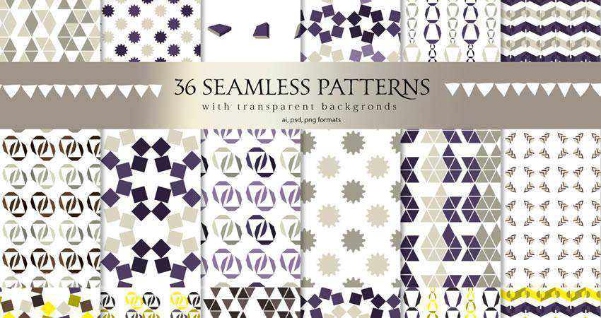 Minimalstic Geometric free patterns seamless