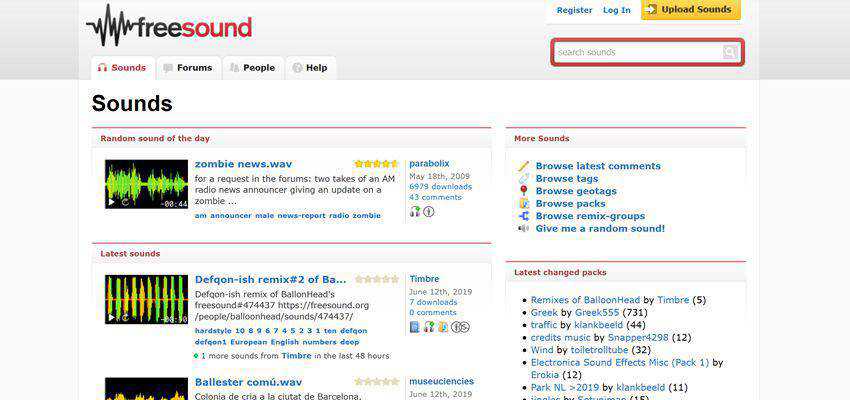 Free Sound Effects Freesound