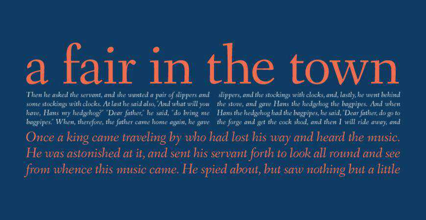 Fanwood free title headline typography font typeface