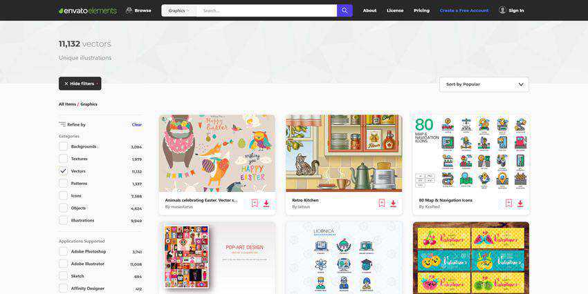 Envato Elements Vector Templates Illustrator