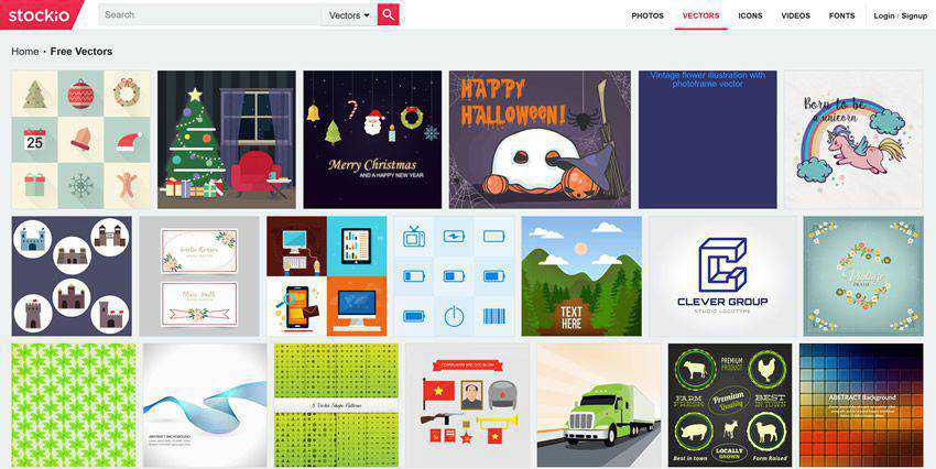 Stockio vector template free Illustrator