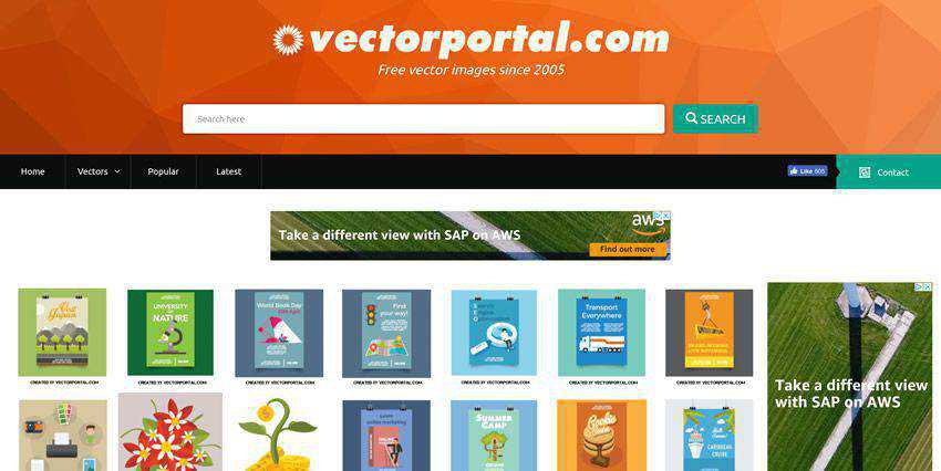 Vectorportal vector template free Illustrator