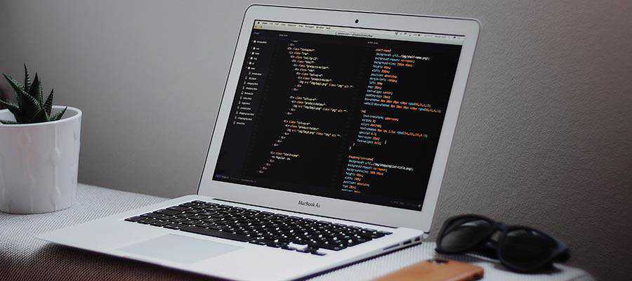 Code displayed on a screen.