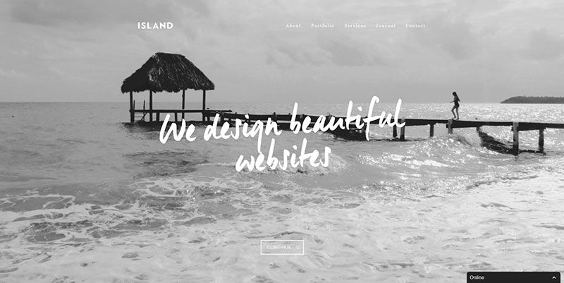 We Are Island handdrawn typography web design trend
