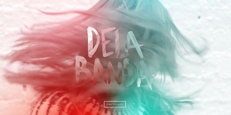 Pilar de la Banda handdrawn typography web design trend