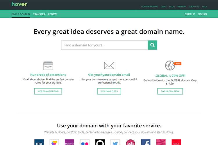 Grab Your .DESIGN or .DEV Domain from Hover and Experience a Higher Level of Service Sponsored