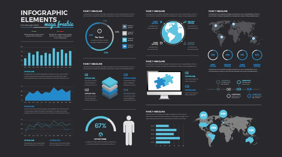 Infographic Vectors Mega Collection