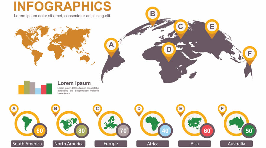 World Map Infographic