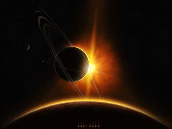 space wallpaper Last Dawn
