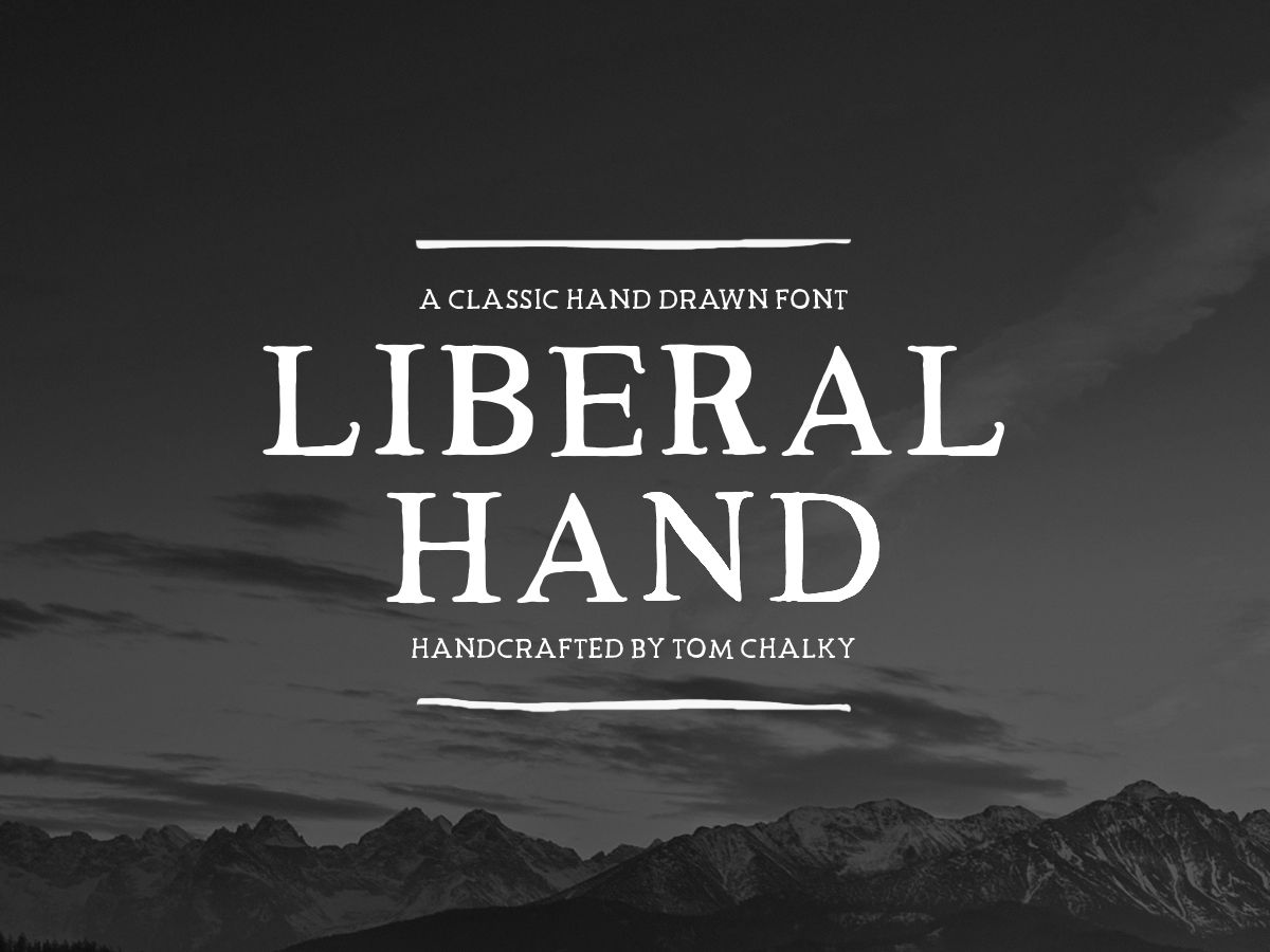 Liberal Hand freeserif font