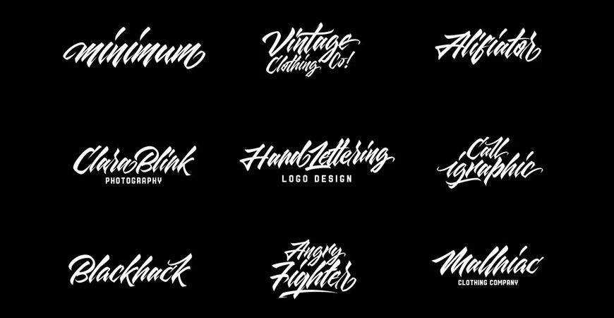 Maqin Larisa Script logo font typeface logotype