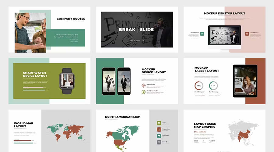 Eleska Marketing PowerPoint Business Sales presentation template