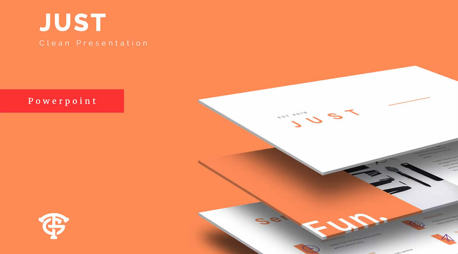 PowerPoint Just Minimal Clean Presentation Template