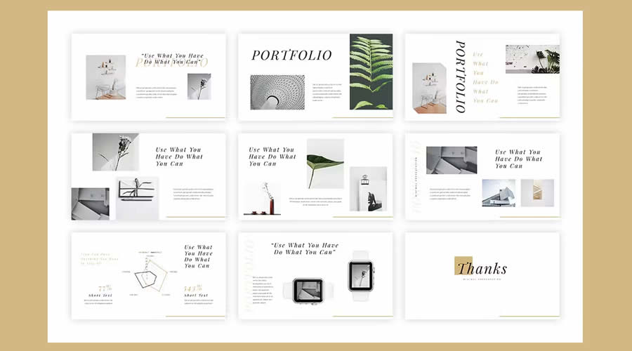 X1 Creative PowerPoint Minimal Clean Presentation Template