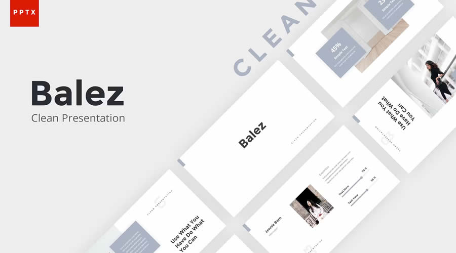 Balez PowerPoint Minimal Clean Presentation Template