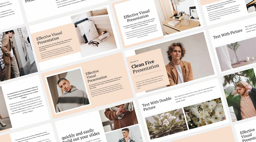 Clean Five PowerPoint Minimal Clean Presentation Template