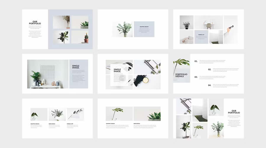 Contain Simple Business PowerPoint Minimal Clean Presentation Template