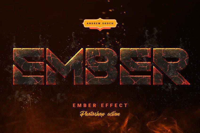Ember Effect Photoshop Action