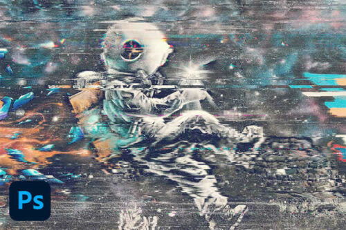 20+ Best Photoshop Action for Glitch Photo Effects