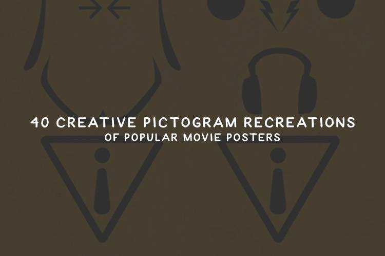 25 Creative Pictogram Recreations of Popular Movie Posters