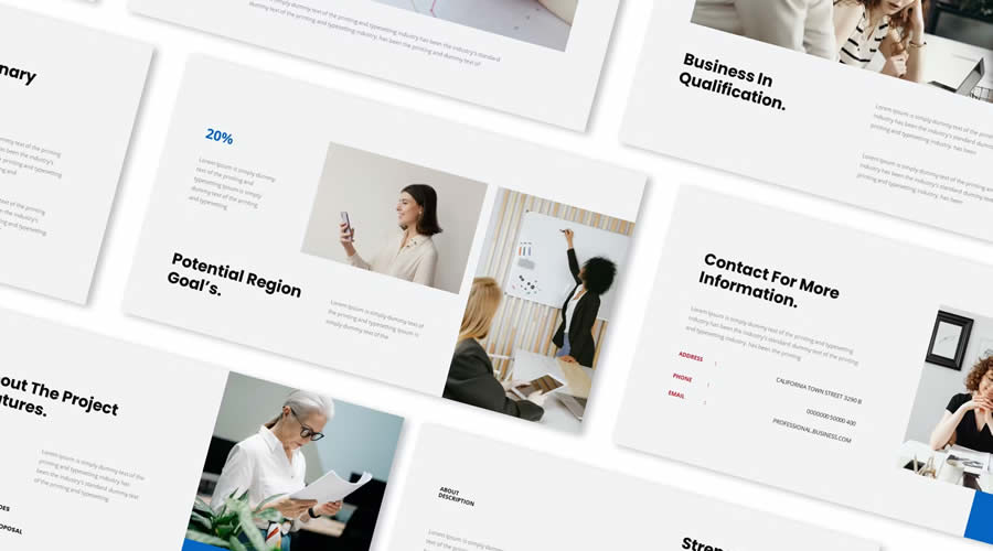 Minimal Multipurpose Proposal Template business presentation template