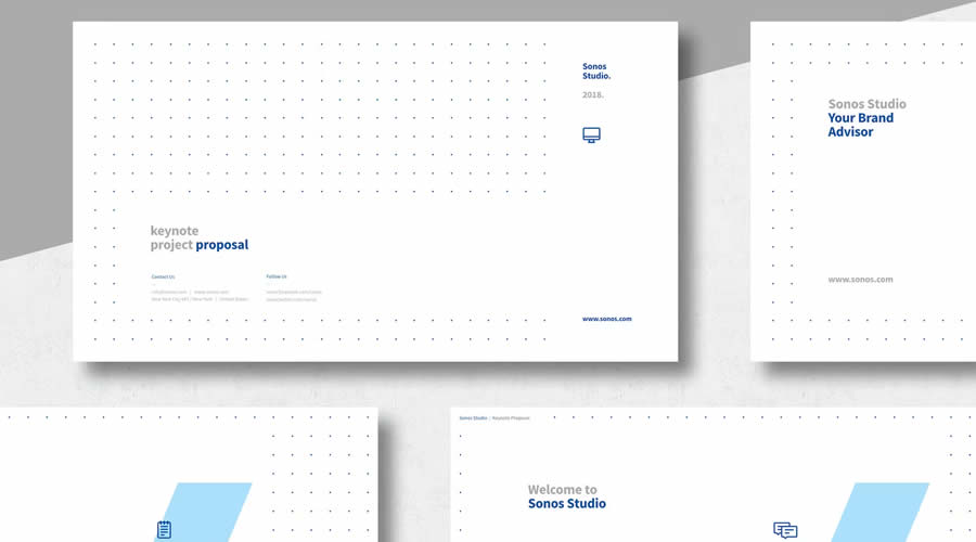 clean PowerPoint business proposal presentation template