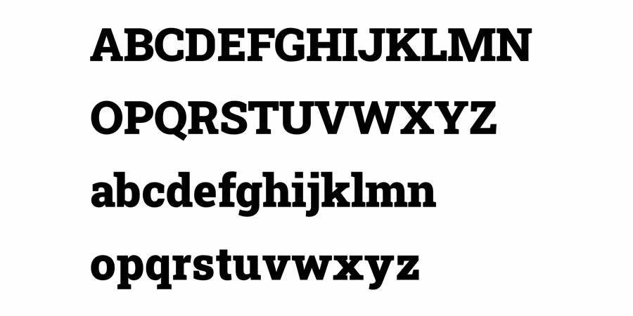 Roboto Slab is a top free slab serif font family for designers