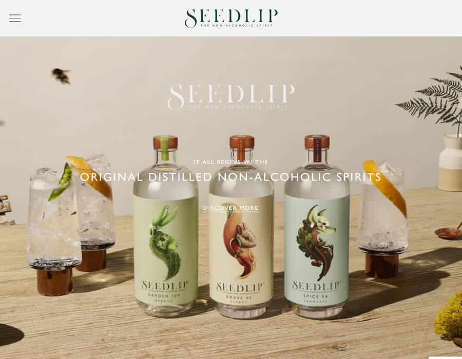 Seedlip ecommerce web design inspiration user interface shop
